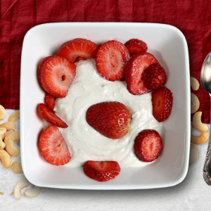 Cashew Yogurt with Strawberries
